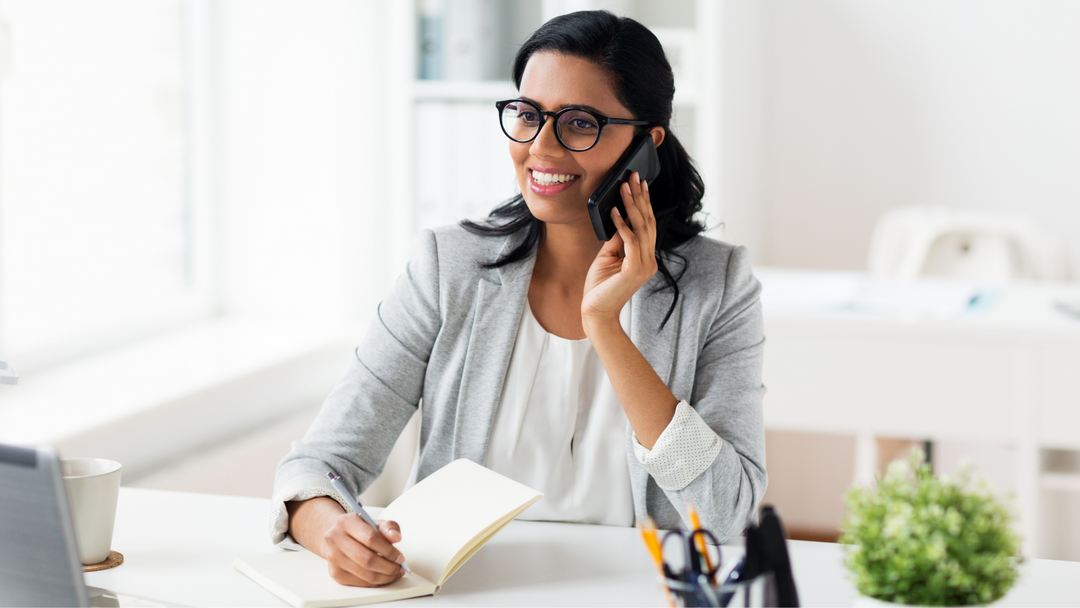 Image Of A Small Business Owner Booking A Free Consultation With The Triangle Company